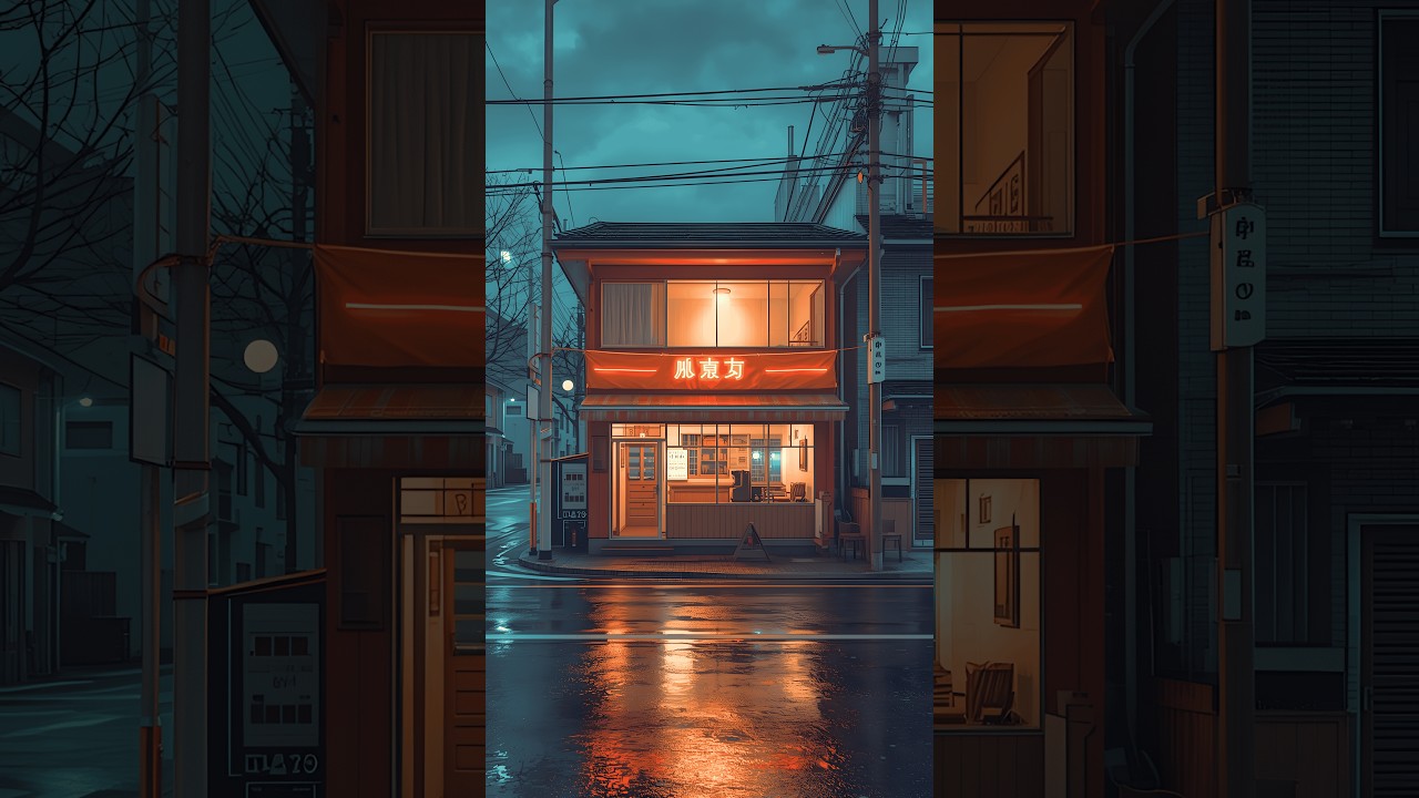 LIVE Cozy Indoor Café | Rainy Night Background Music