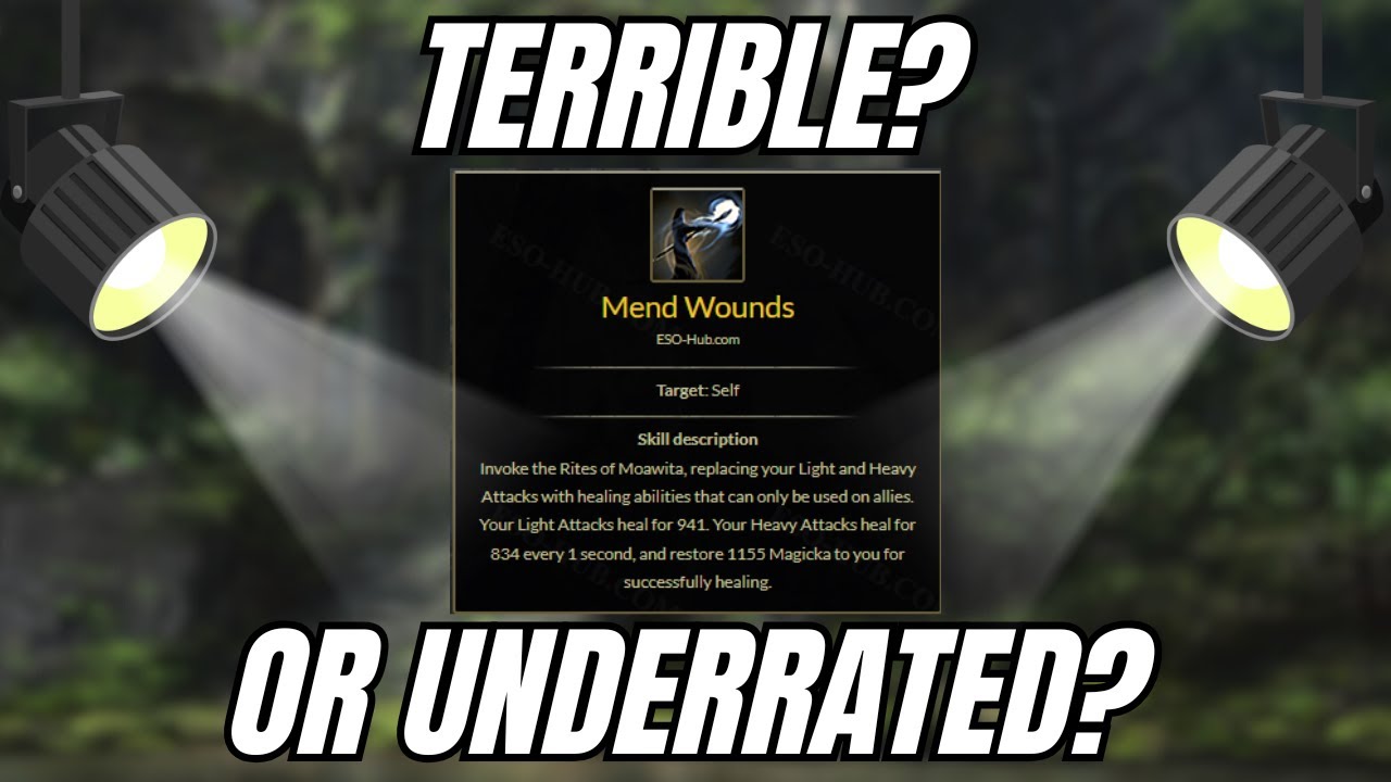 ESO Healer Skill Spotlight: Mend Wounds