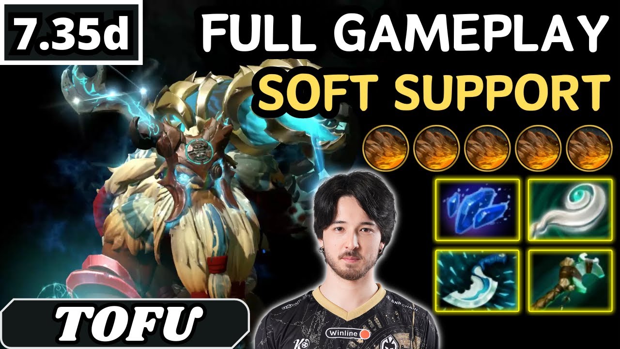 12000 AVG MMR - Tofu EARTHSHAKER Soft Support Gameplay 20 ASSISTS - Dota 2 Full Match Gameplay