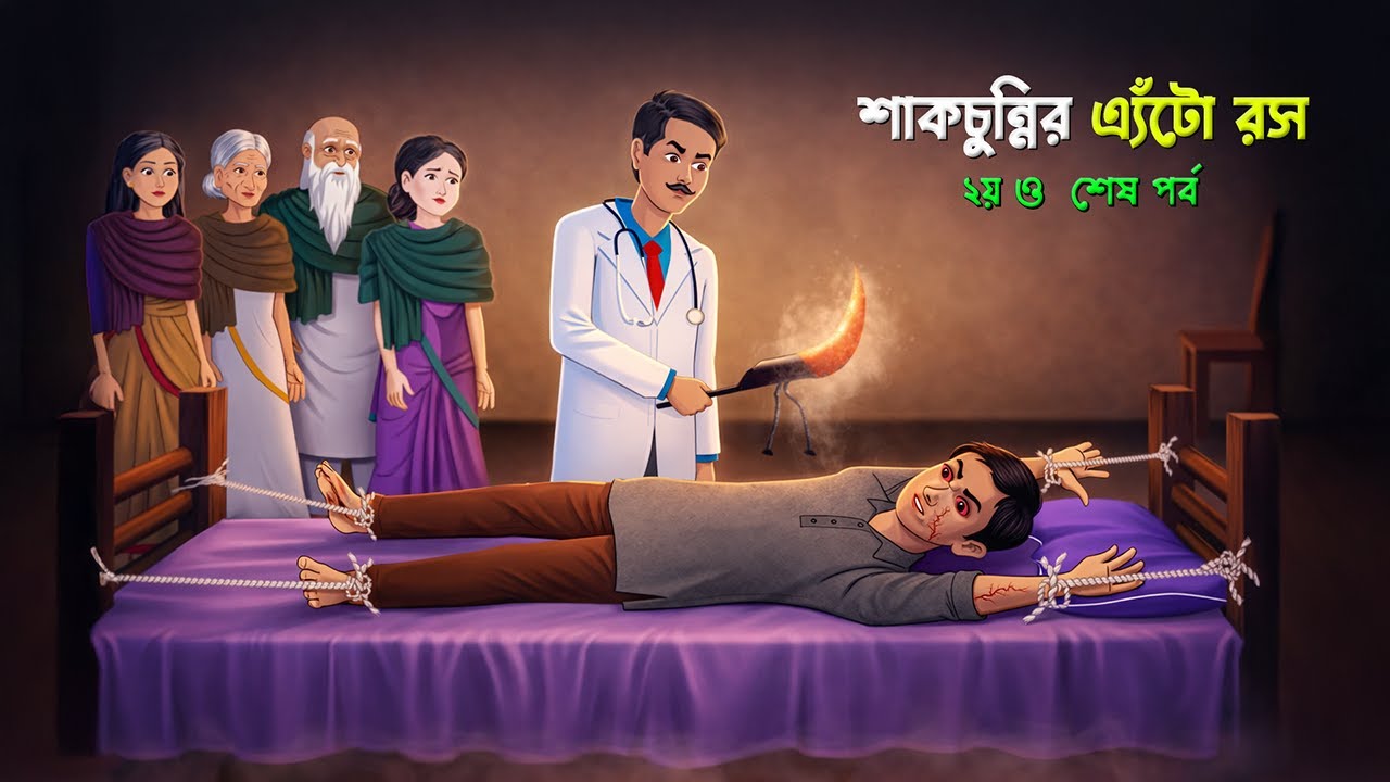 শাকচুন্নির এ্যঁটো রস 2 | Shakchunni Golpo | Bengali Village Ghost Story | Story Bird Cartoon