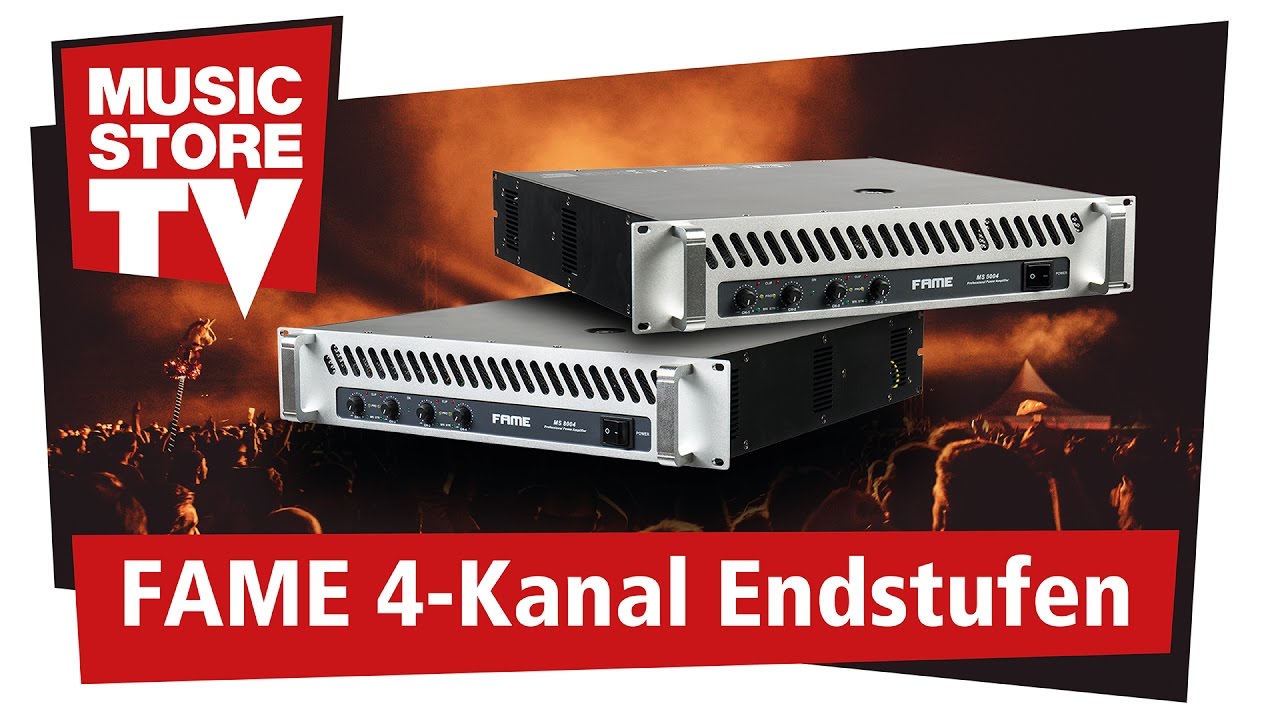 FAME MS 5004 + 8004 robuste und leistungsstarke 4-Kanal Endstufen