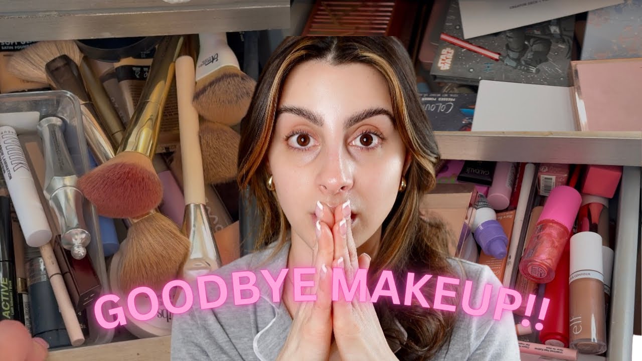 DECLUTTER HALF MY MAKEUP.....😦