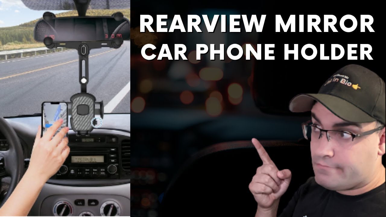 Rearview Mirror Phone Mount For Car | CAR MUST HAVE!