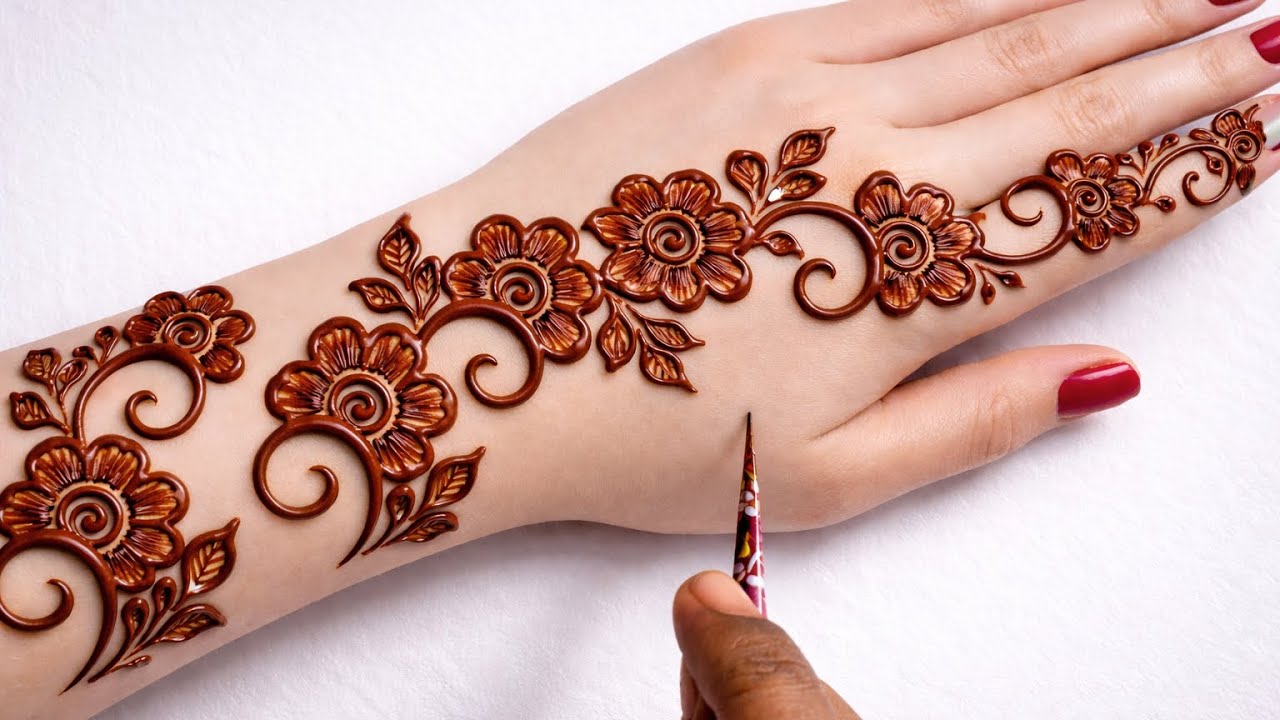 🔥 New Back Hand Mehndi Design | Modern & Clean Look