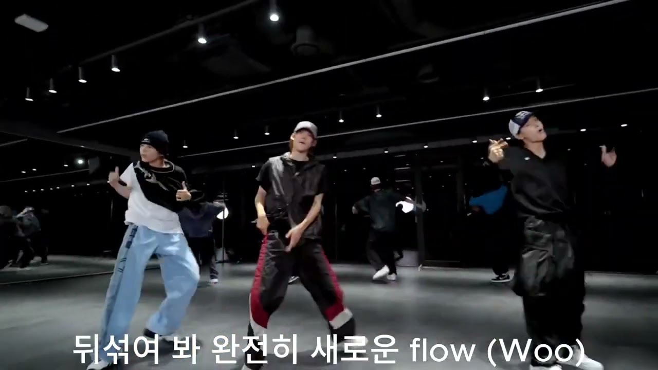 RIIZE Siren dance practice mirrored with Hangul Lyrics