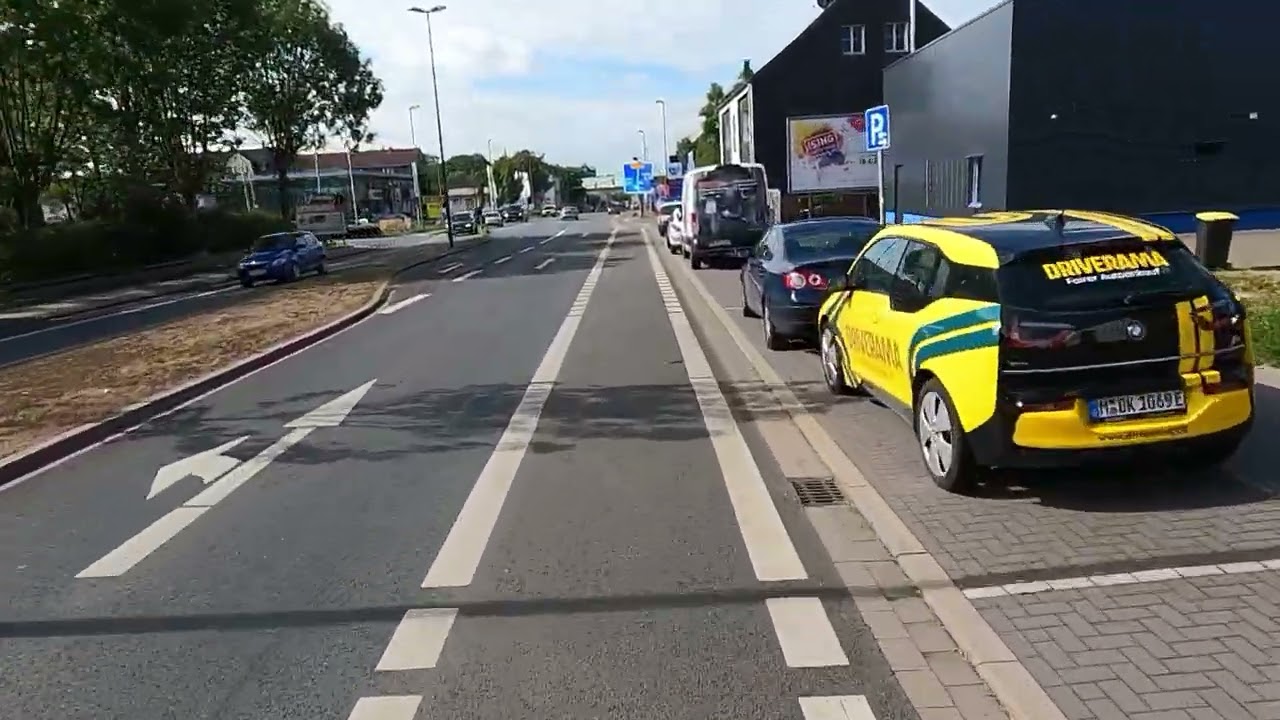Mit dem Fahrrad durch Herne - Bochumer Straße in Herne
