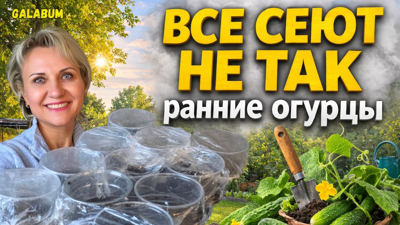 Все сеют огурцы НЕПРАВИЛЬНО! Вот как получить ранний урожай. @galabum​