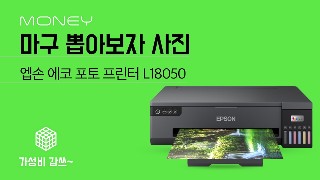 마구 뽑아보자 사진 [가성비갑스] 엡손 에코 포토 프린터 L18050