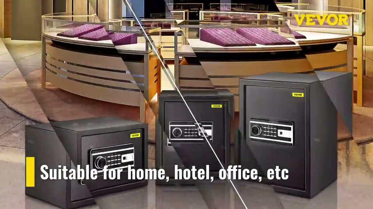 VEVOR Safe Box: Ultimate 2.1 CU.FT Fingerprint Safe for Home & Office Security!