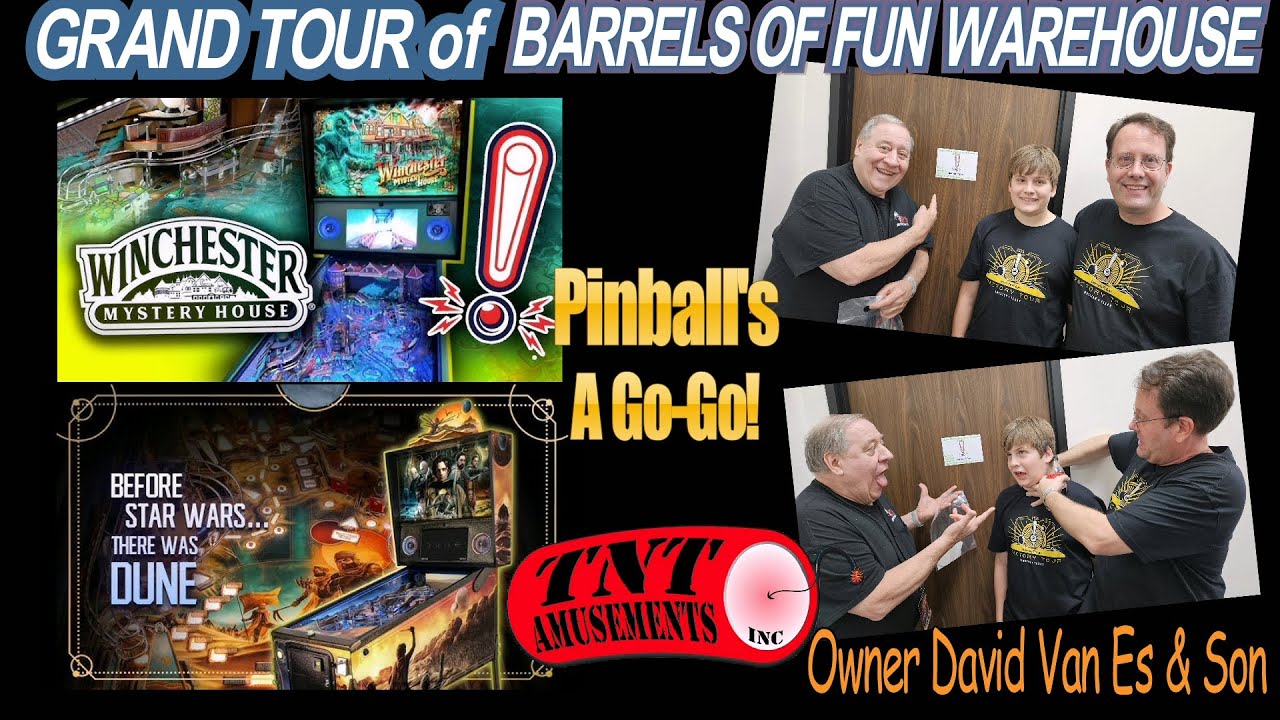 #1842 ALL ACCESS TOUR of BARRELS OF FUN Pinball Manufacturing Plant & Factory-TNT Amusements