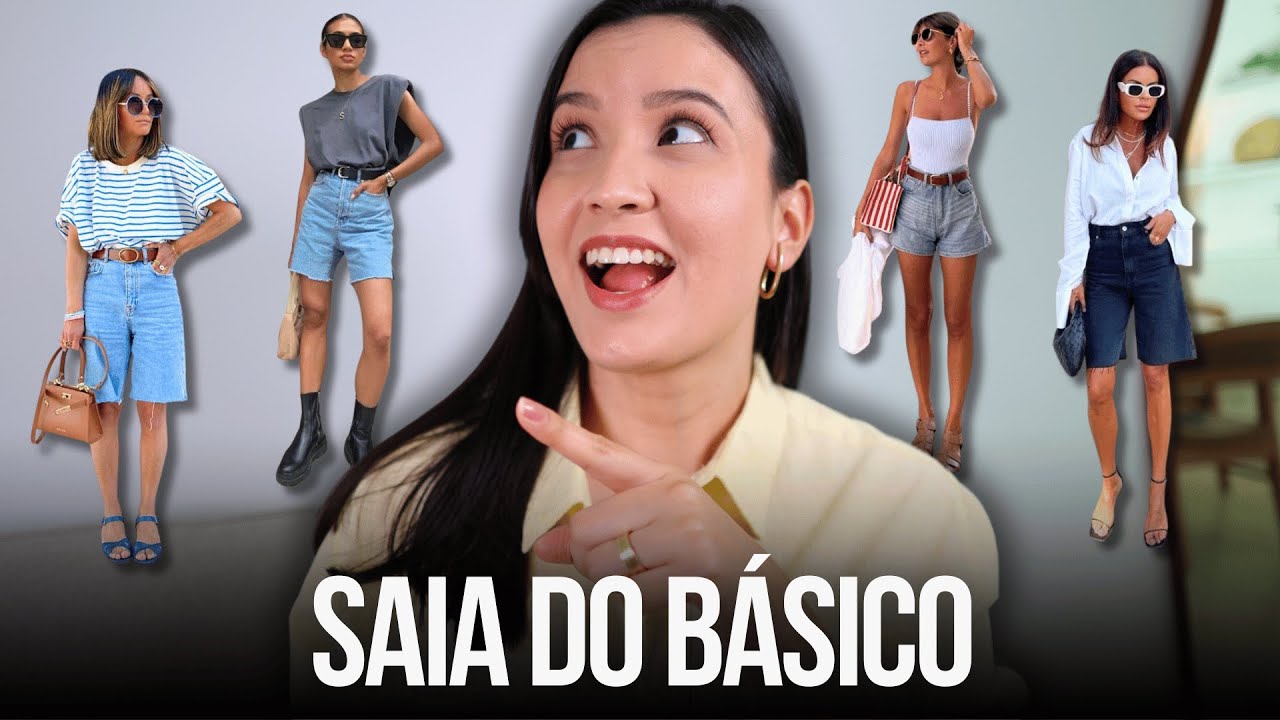 SAIA DO BÁSICO COM SHORT JEANS