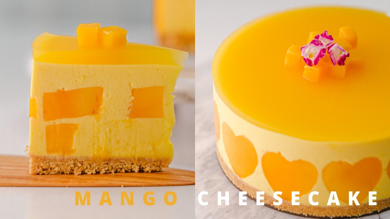 免烤箱！愛文芒果起士蛋糕：NO BAKE Mango Cheesecake Recipe