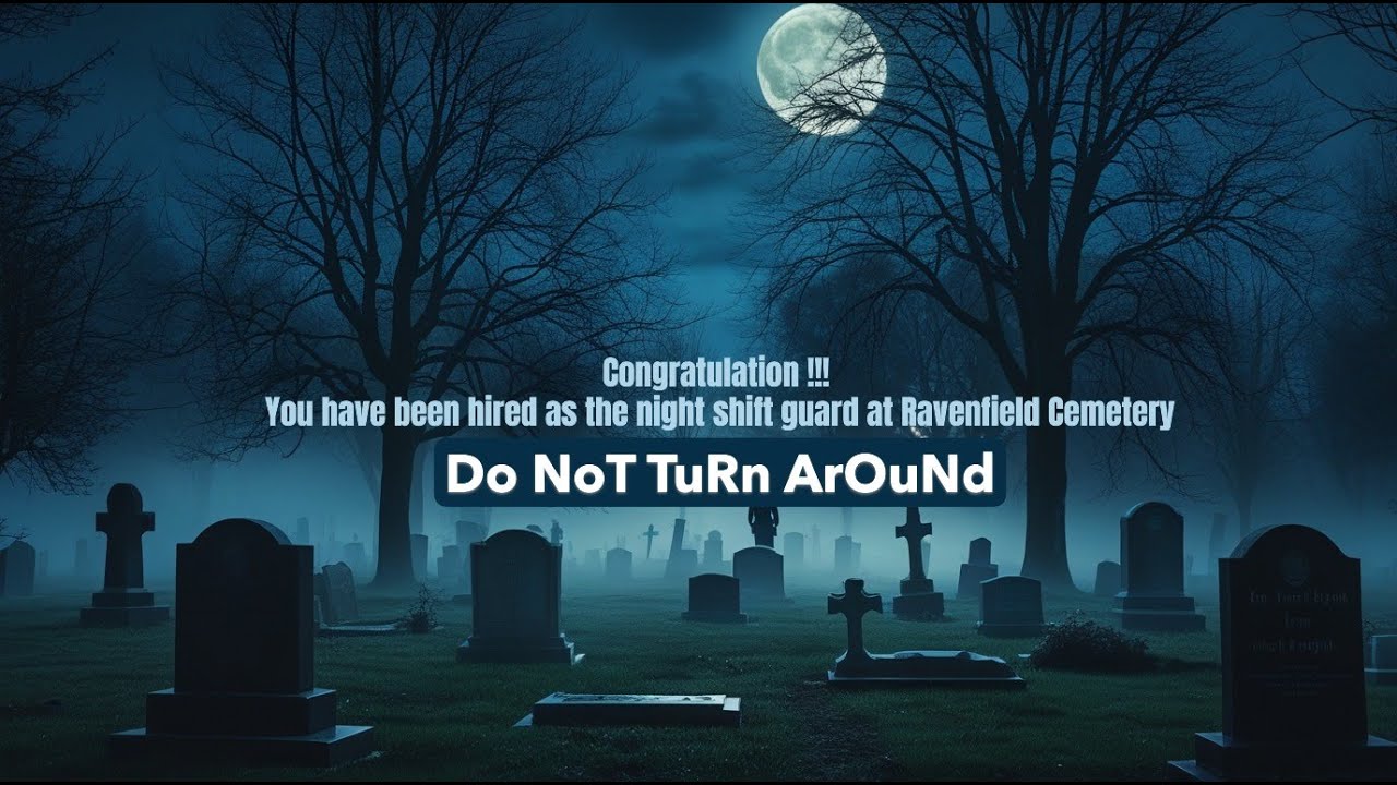 Congratulation !!! You have been hired as the night shift guard at Ravenfield Cemetery