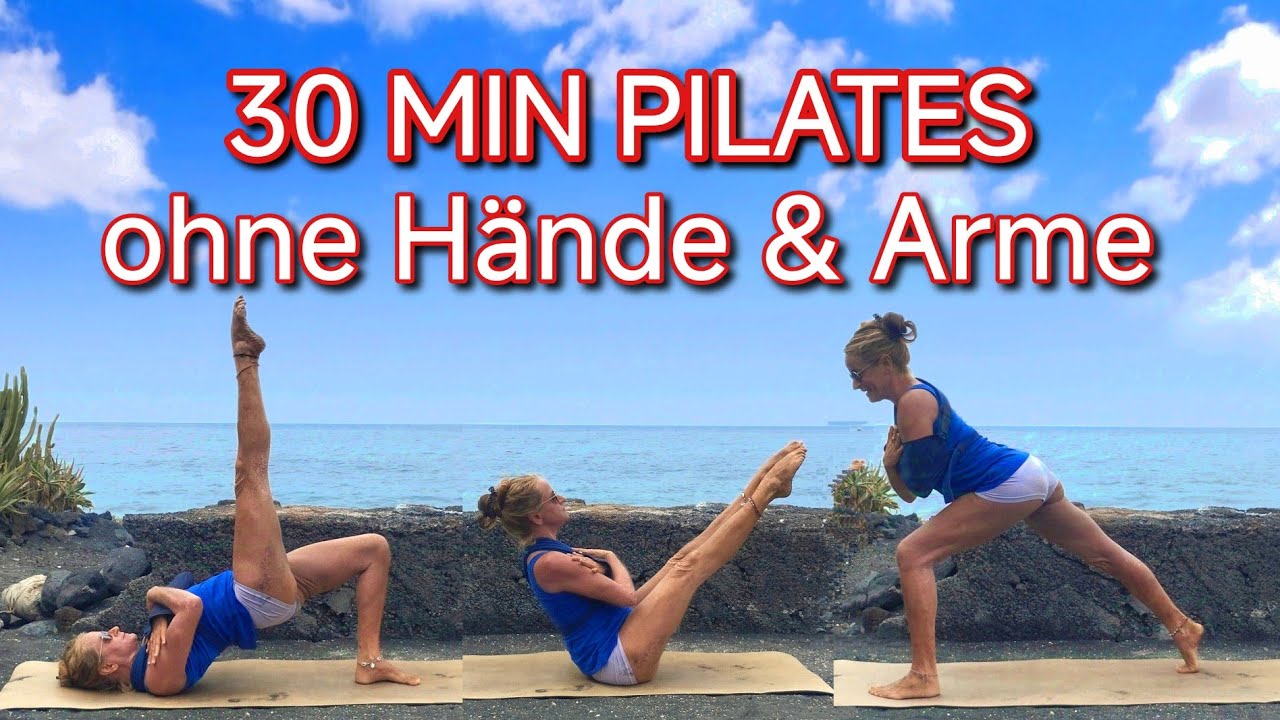 30 Min Pilates ohne Hände & Arme | Strafft Bauch, Beine, Po ohne Handgelenke & Schultern zu belasten
