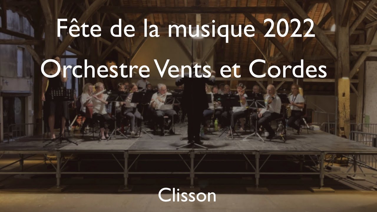 Concert de la fête de la musique 2022 par l'orchestre Vents et Cordes de Clisson