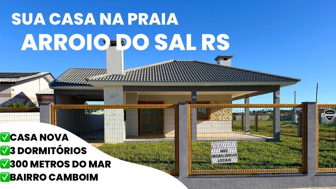Casa nova no bairro Camboim em Arroio do Sal- R$: 730.000,00. Cód 16788