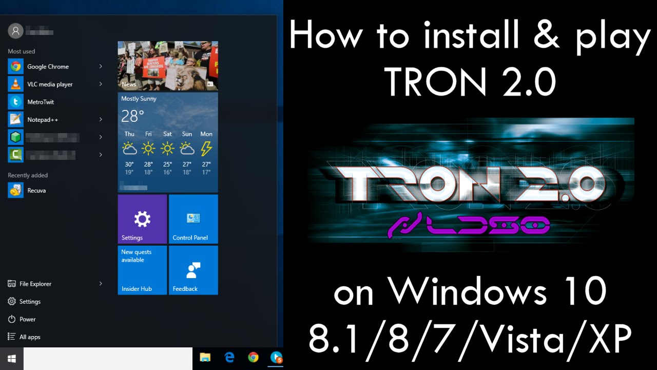How to install and play TRON 2.0 on Windows 10/8.1/8/7/Vista/XP