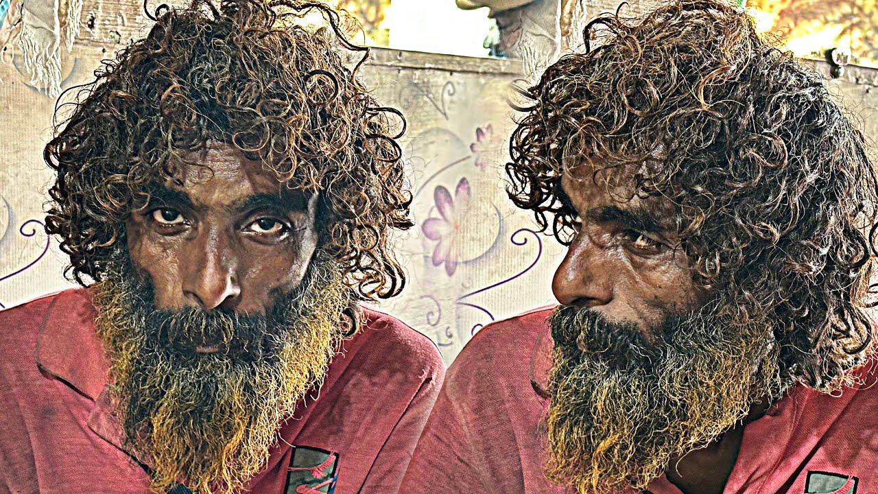 72-Year Old Man Very Dirty Hair Transformation | ASMR | 4-Year Homeless | And Beard Cut Barber