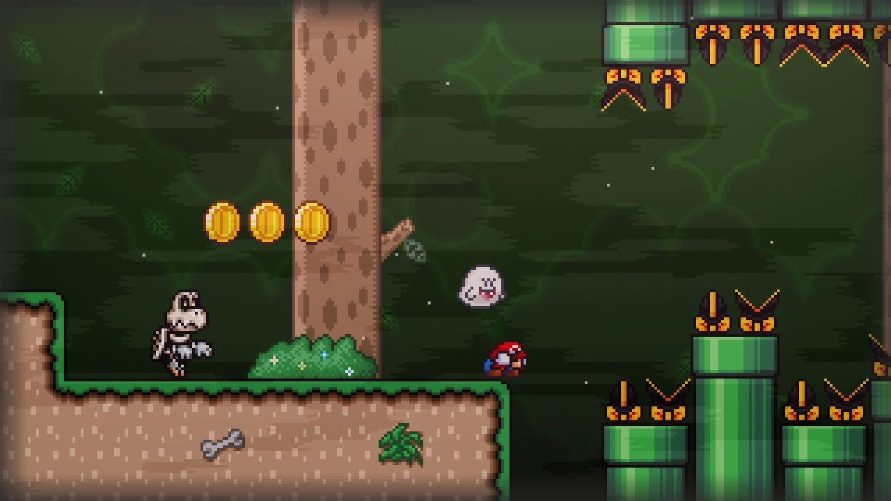 Super Mario UniMaker 1.S.2 - [Custom Level] - Boo's Forest