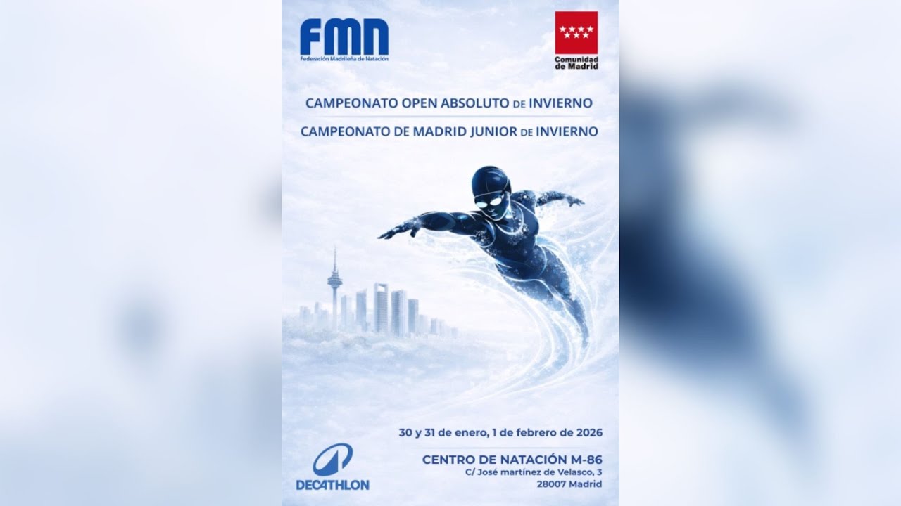 NATACIÓN - CAMPEONATO OPEN ABSOLUTO DE INVIERNO Y CAMPEONATO DE MADRID JUNIOR  (DOMINGO)