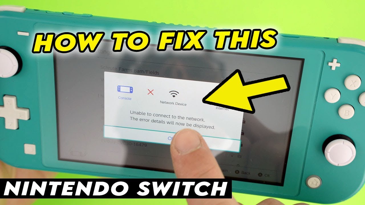 Nintendo Switch : How to Fix Unable to Connect to the Network Error