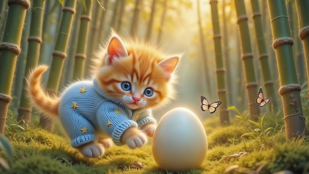 Этот котёнок, крошечная кошка по имени Йойо, вылупила яйцо – вот это да!