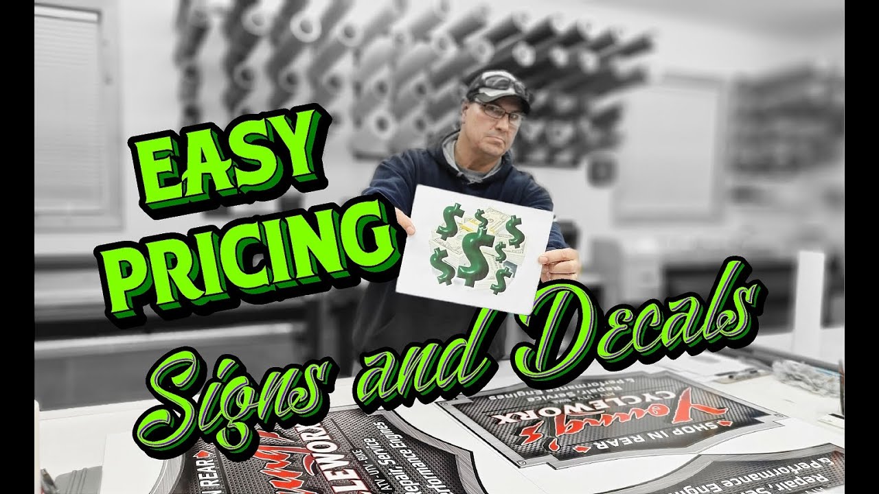 How to Price Signs and Decals for Small Sign Shops