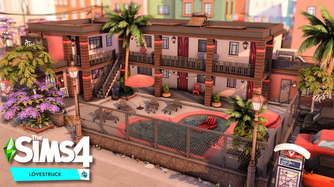 LOVESTRUCK Love Motel ❤️‍🔥 The Sims 4 Speed Build | No CC