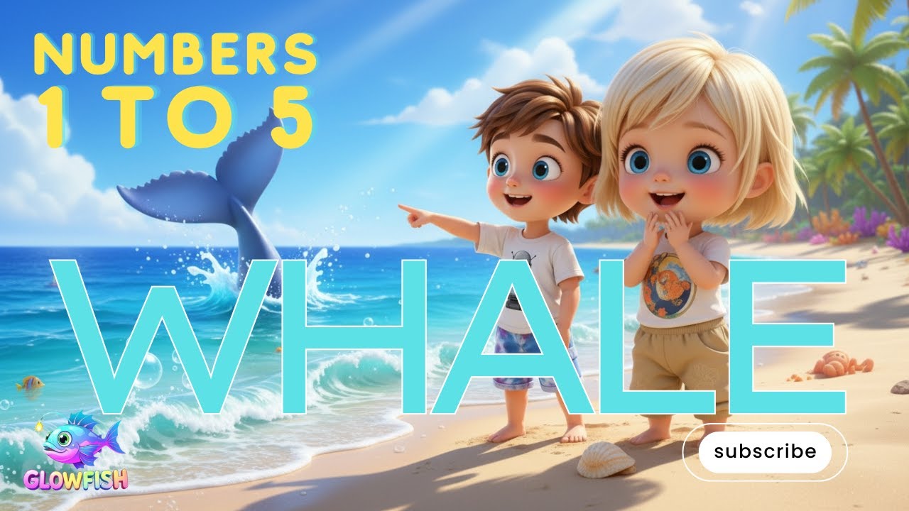 Whale Counting Song 1 to 5 🐳 Ziggy & Mahlee Ocean Fun