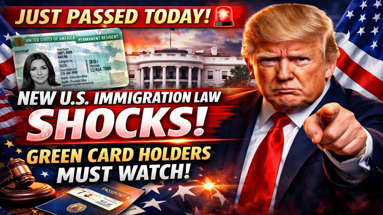 JUST PASSED TODAY 🚨New U S  Immigration Law SHOCKS Green Card Holders   Must Watch Now