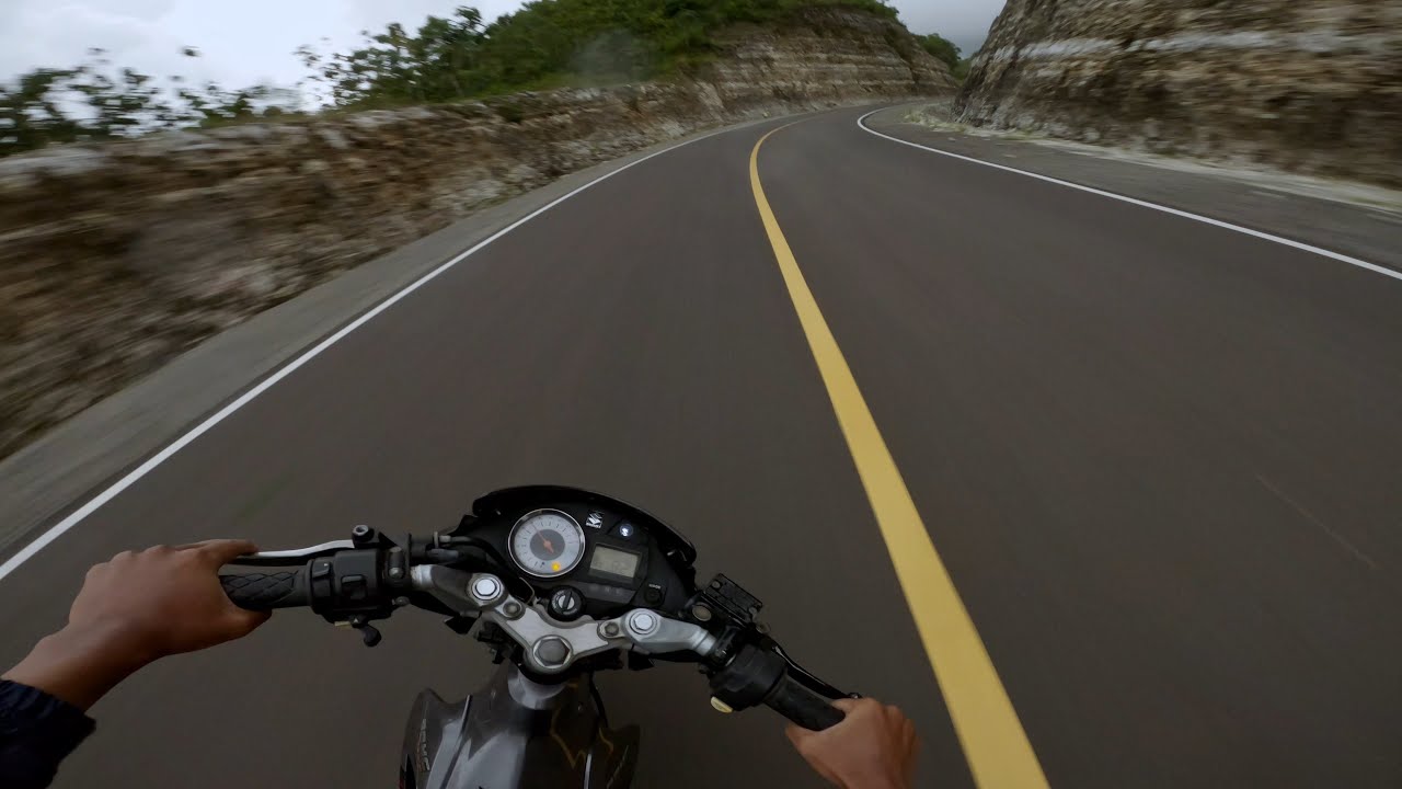 Jalan Lintas Selatan Jawa | Suzuki Satria FU Knalpot Standar