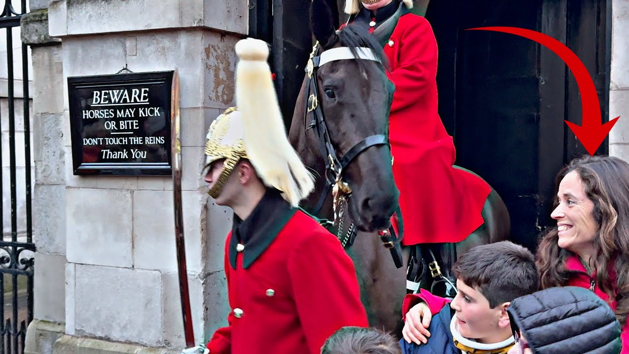 MASSIVE SHOUT as Despicable Silly Tourists Blocked Guards Way and Laughs About it
