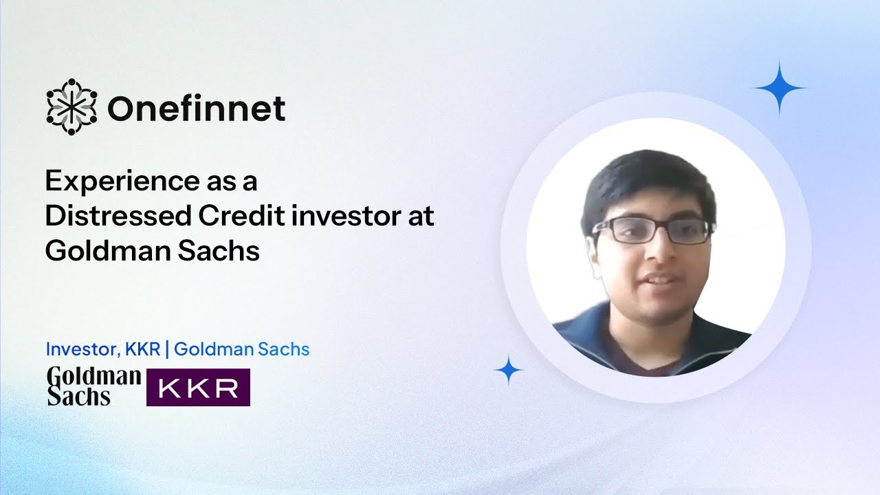 Опыт работы с проблемными кредитами в GS - KKR Investor & Goldman Sachs Distressed Credit