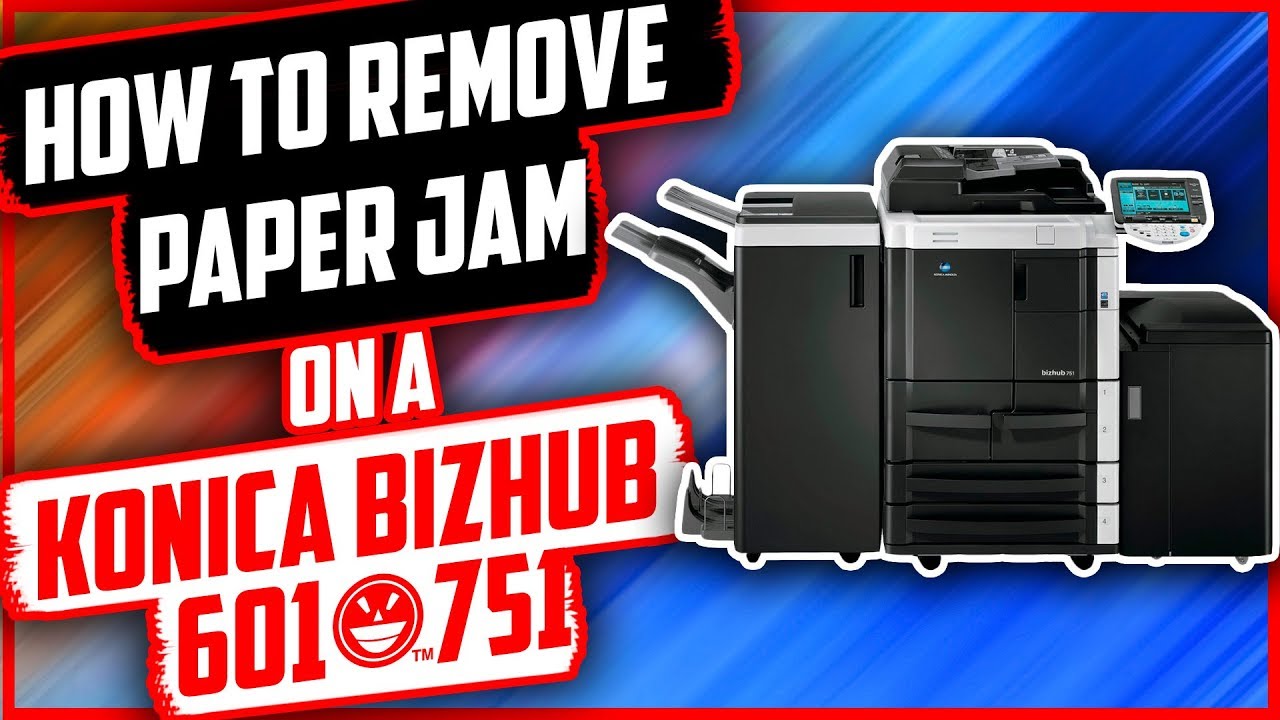 #Konica How to remove jams on Konica Bizhub 601/751 and various others.