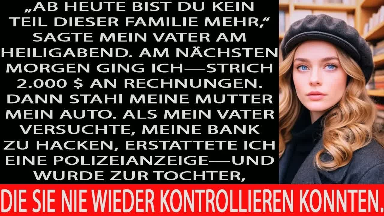 Papa sagte an weihnachten： „raus mit dir!“ –ich kappte alles und schlug als zahlende tochter zur