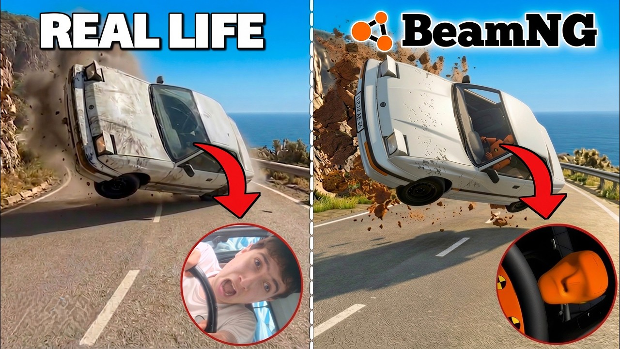 BeamNG But I Felt Every Crash!😱🔥(Real) #10