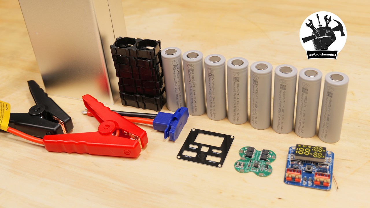 DIY 12V Jump Starter: Built with 8x All-Tab Cell JP40 21700 Cells