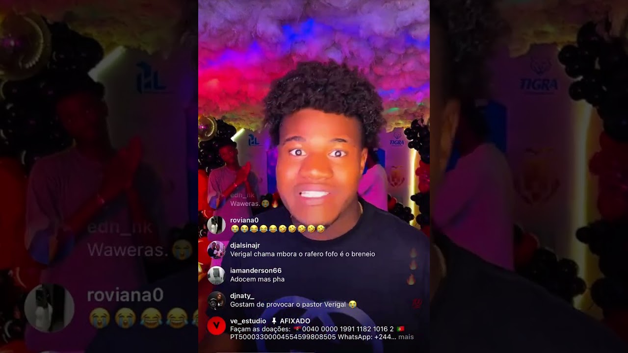 Os Blogueirinhos do TIKTOK com a liderança do Elvisson Daniel agitaram a live do DJ Verigal