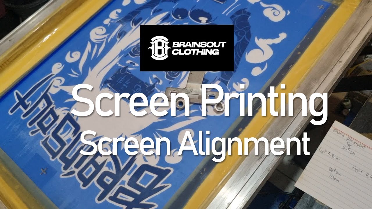 Screen Printing Tutorial - #7 - Screen Alignment