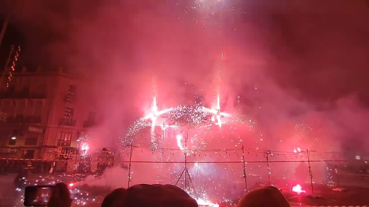 Pólvora a la Vespra 28 feb. 2026. Falla Convent de Jerusalem – A cargo de Pirotècnia Aitana