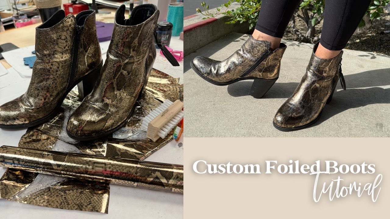Custom Snakeskin Boots Tutorial | Using Transfer Foils