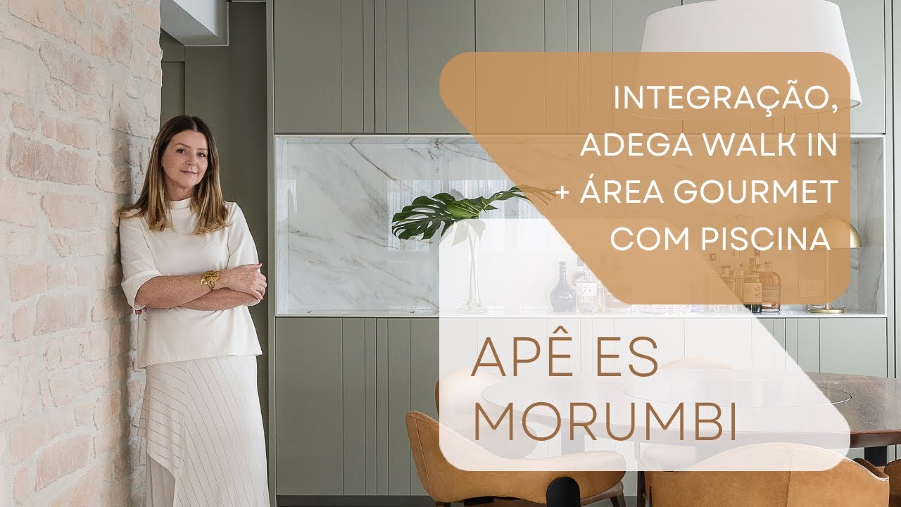 APÊ ES MORUMBI | Transformação de apto de 250m² : ambientes integrados, adega e gourmet com piscina