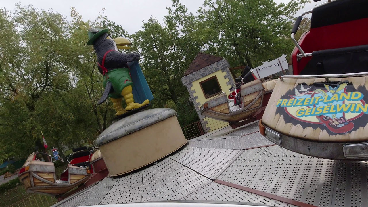 Onride Break Dance (Piraten Schleuder) -Freizeit-Land Geiselwind 2019 4K(60FPS)