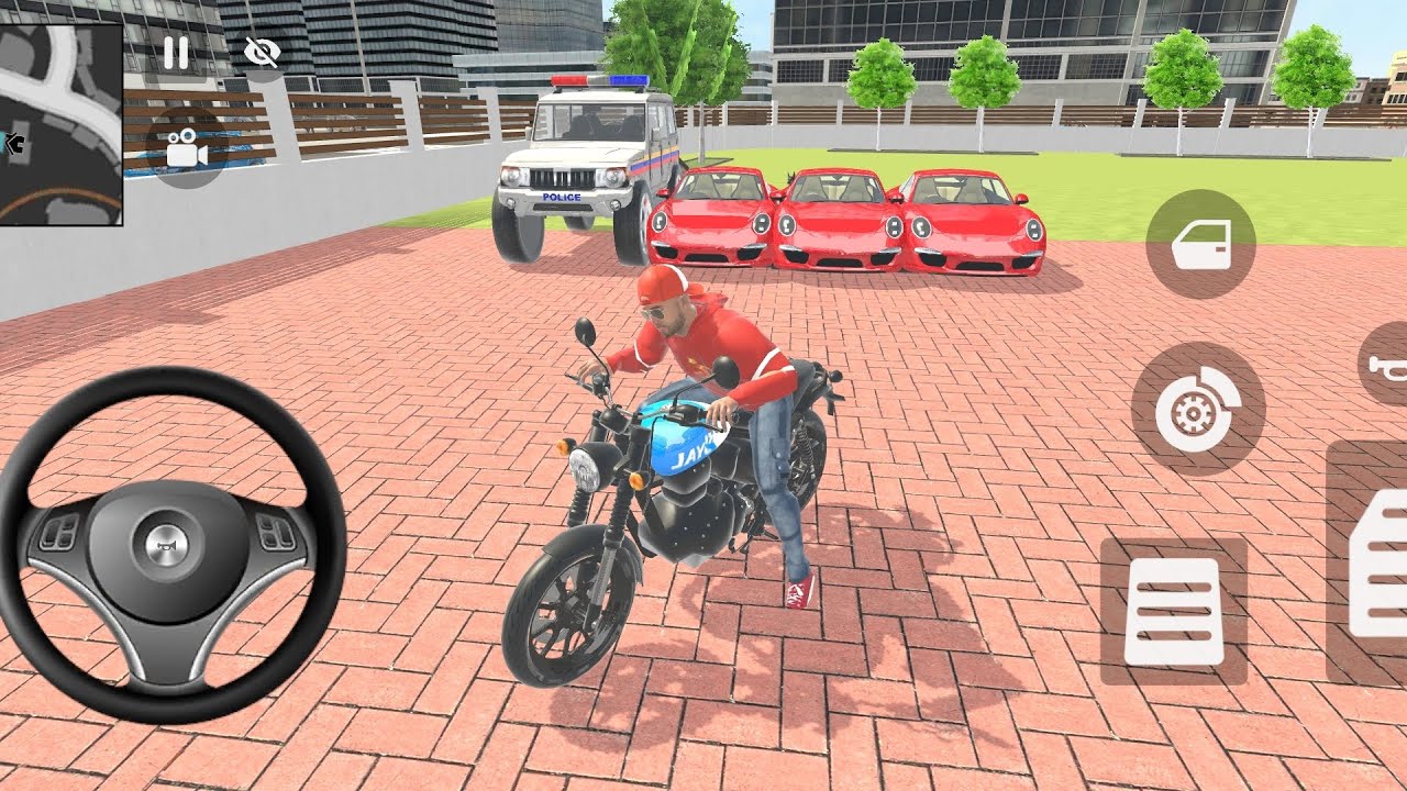 🎮 Franklin Order By 3️⃣ Porsche Car & 1️⃣ Modify Police Car 🚓 in 🇮🇳 Indian Bike Auto Simulator 