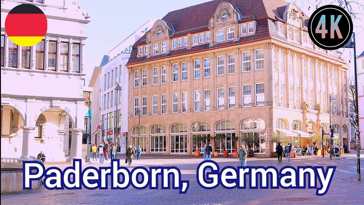 Paderborn City, Germany/Tour in Paderborn NRW in Deutschland sehr schöne Stadt 4k