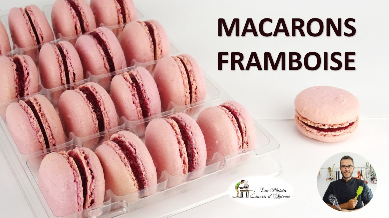 recette MACARONS à la FRAMBOISE inratables