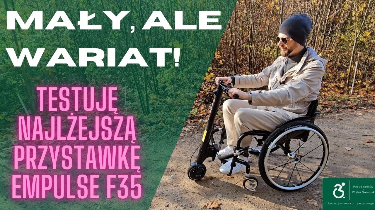 Najlżejsza przystawka do wózka! Testuję nowość: Empulse F35 z Sunrise Medical
