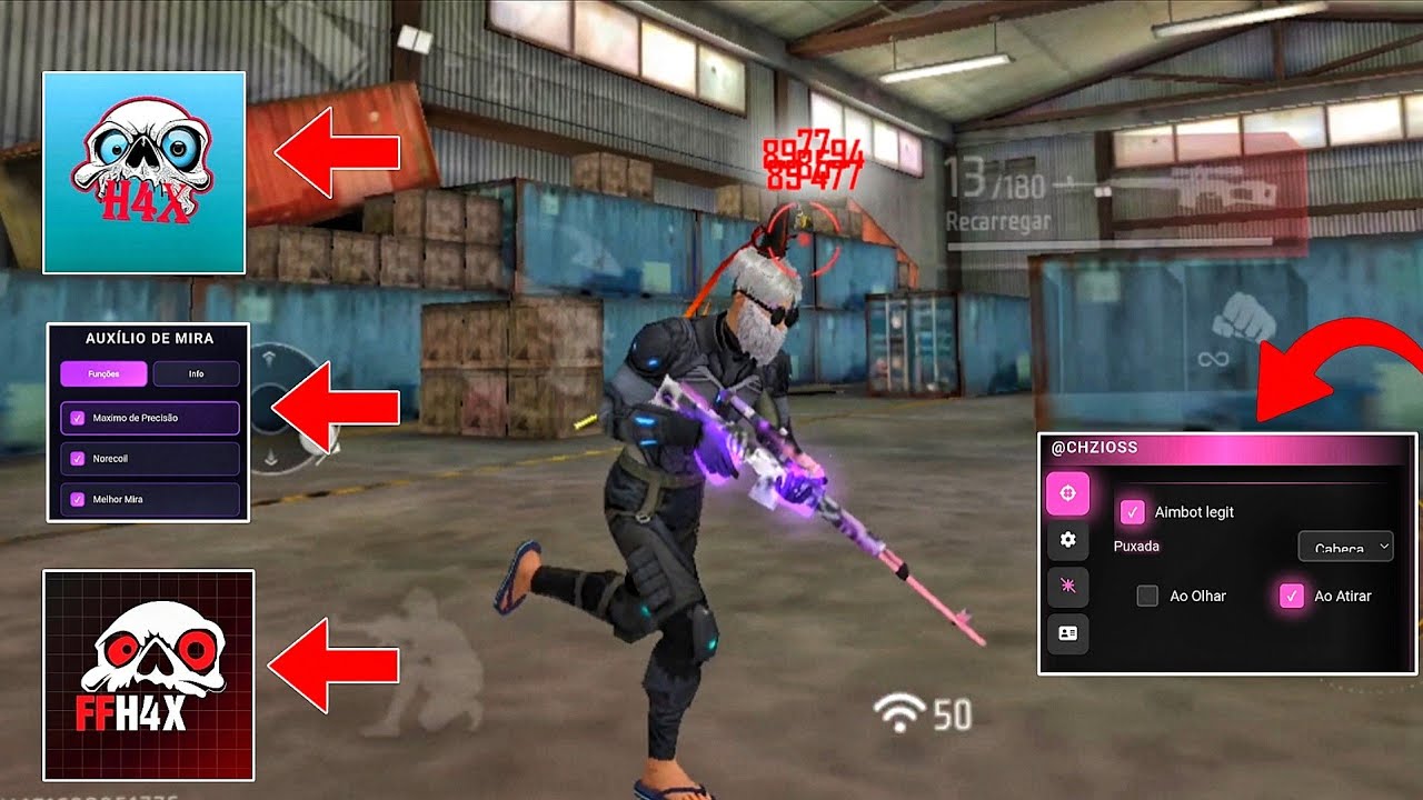 Testei Os Auxilio De Mira Mais Perigosos Do Freefire 😲🔥 ! (Jamais Use)