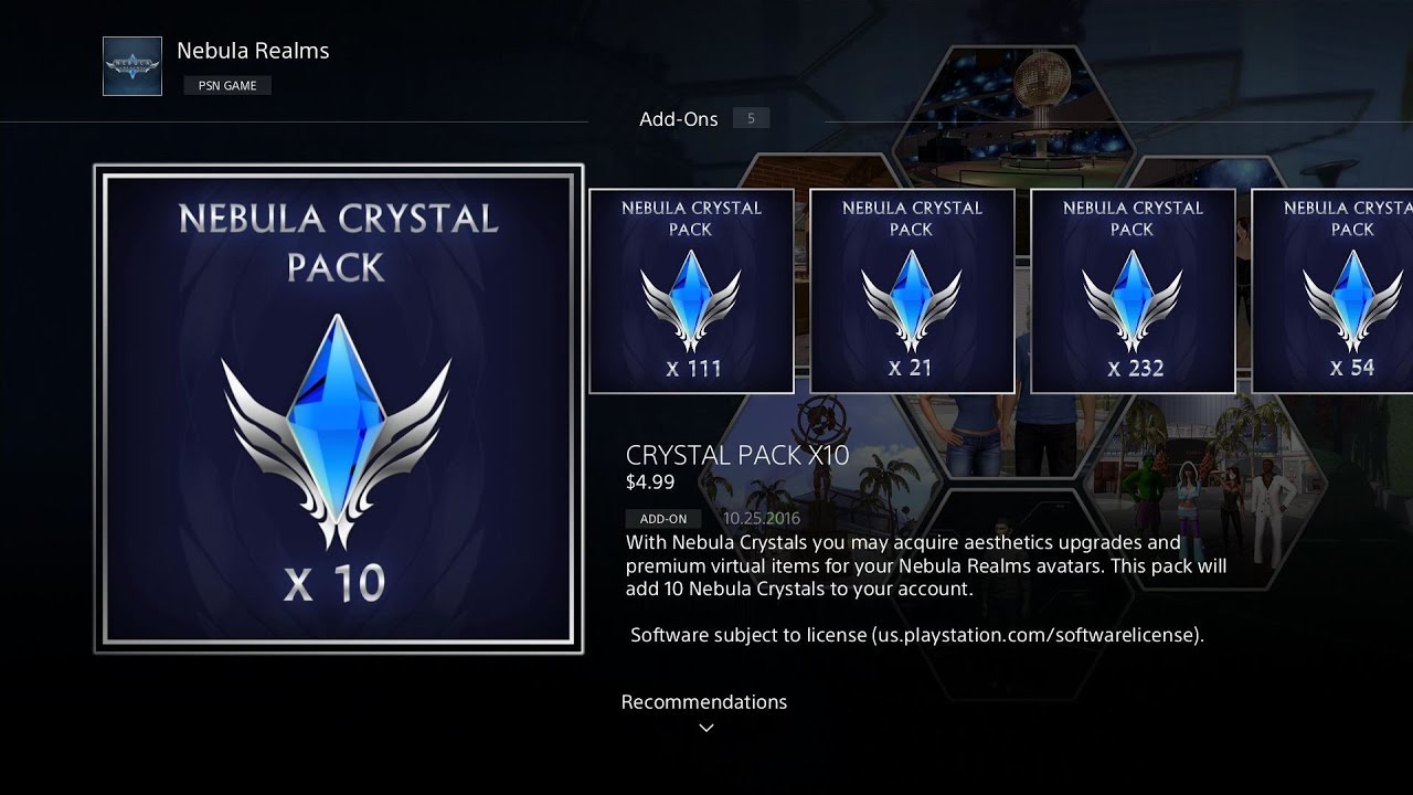 Nebula Realms Crystal Packs