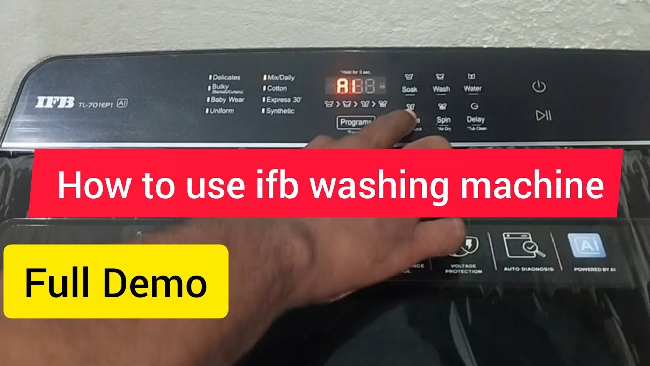 IFB 7KG Top Load Washing Machine Demo | IFB TL 701EP1 | Ifb 7Kg Top Load Washing Machine Demo